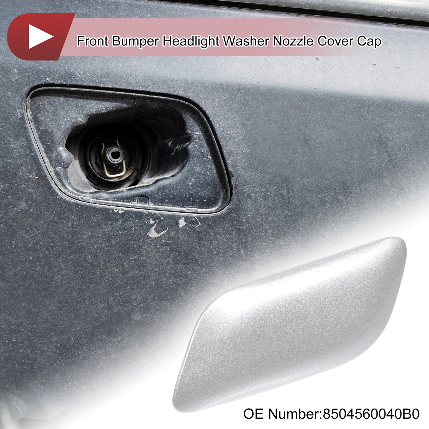Front Left Washer Nozzle Cover for Lexus LX570 (2008-2011) - Silver Tone 1 x