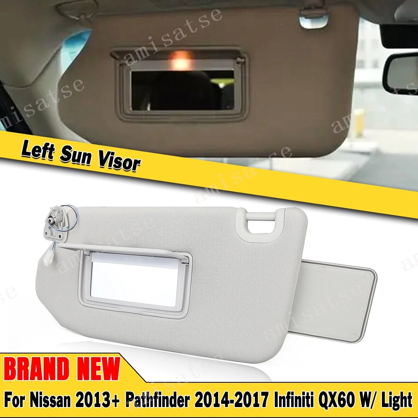 Sun Visor with Light for Nissan JX35 (2013-2017)