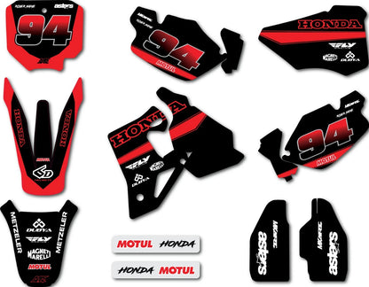 Full Custom Graphic Kit for Honda CR 80 (1996-2002) Decals Stickers