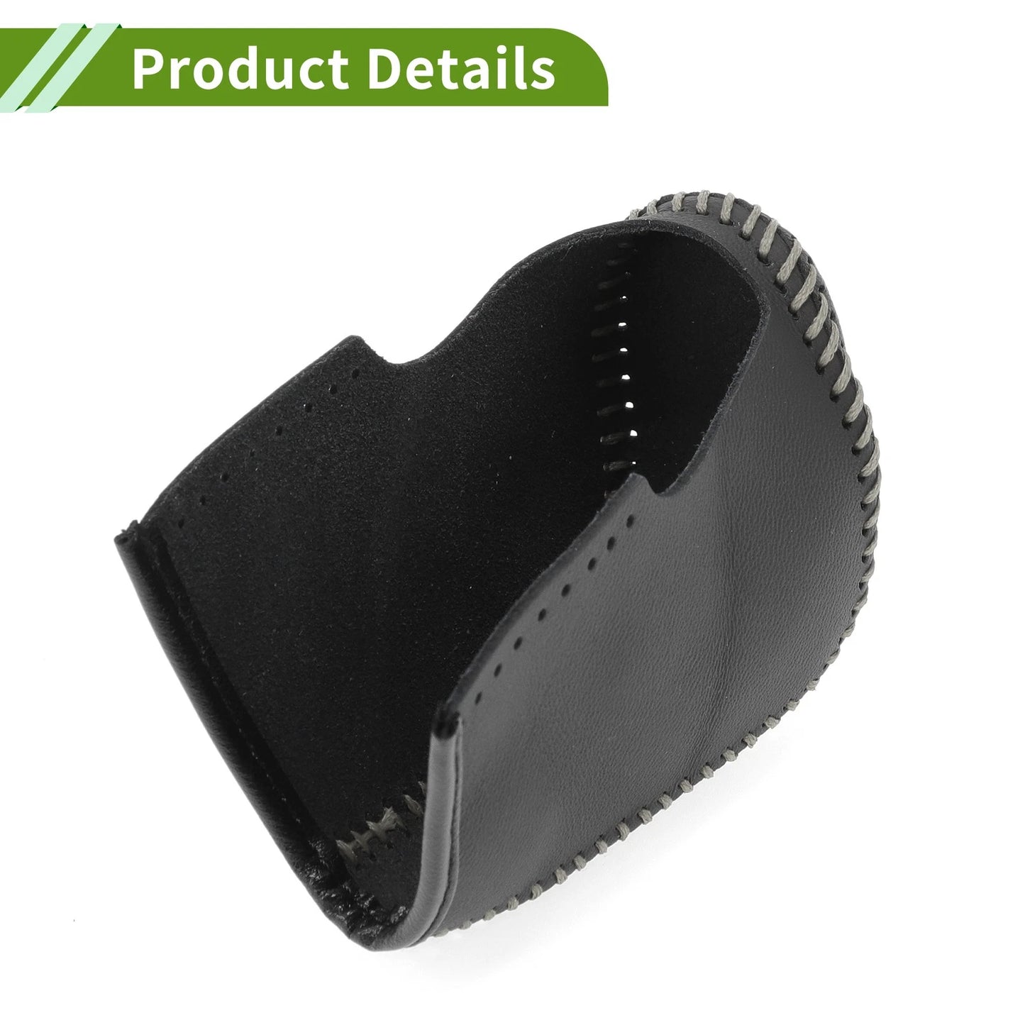 Gear Shift Knob Cover for Nissan Altima 2013-2018 Black Grey Faux Leather