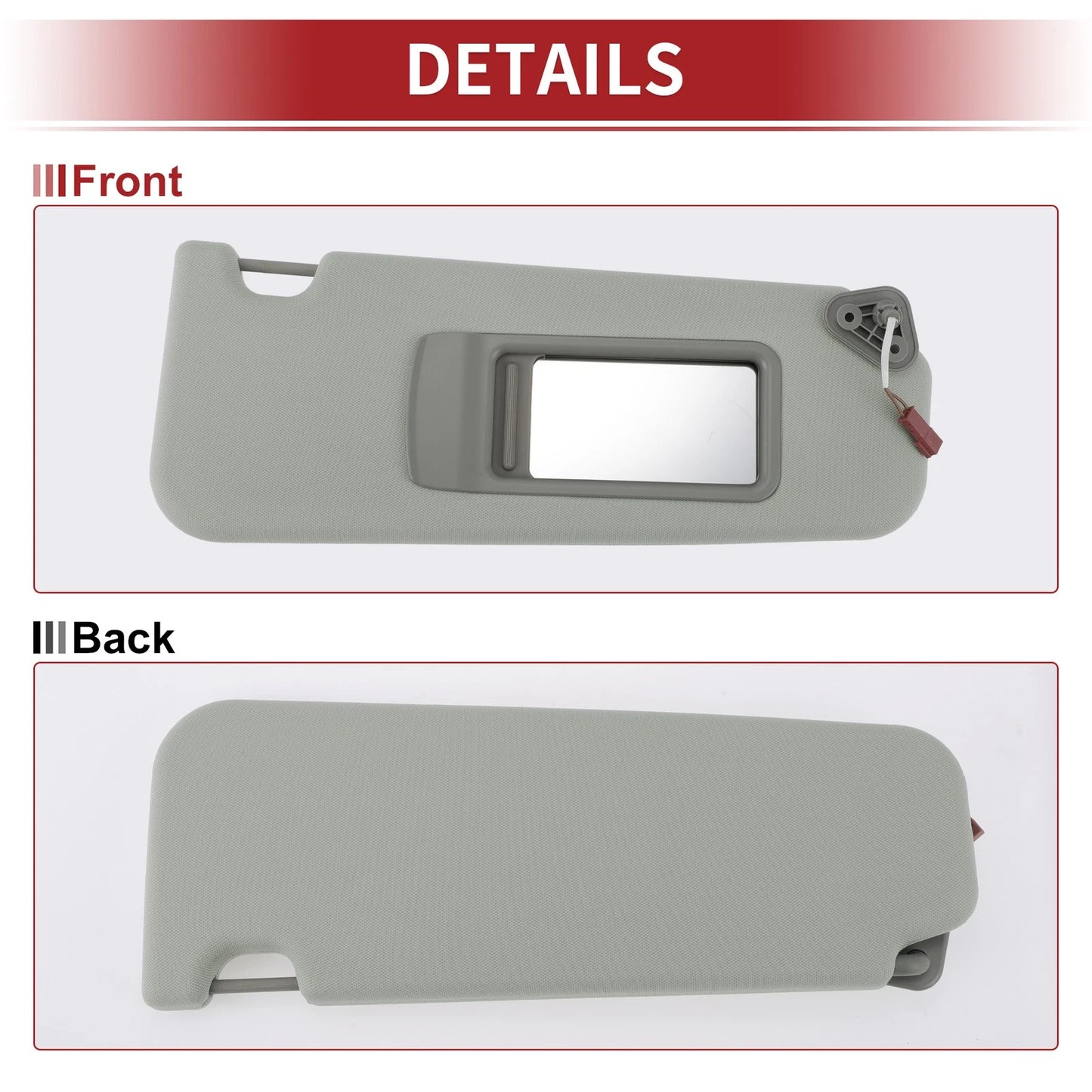 Right Car Sun Visor with Mirror for BMW 3 Series E90 E91 (2005-2013)