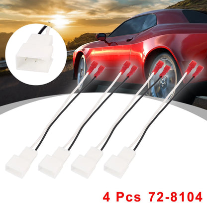 4 x Car Speaker Connector Harness Adapter for Toyota Corolla (1993-2008)