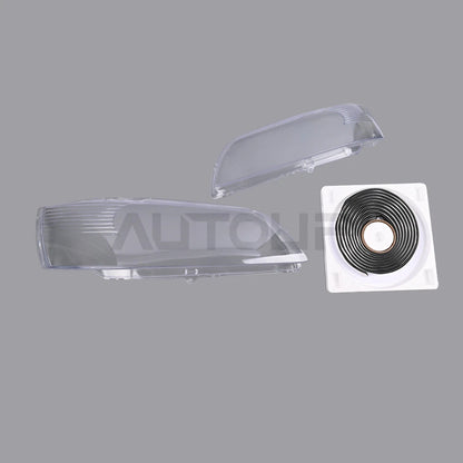 L+R Headlamp Clear Cover Lens & Glue for Mitsubishi Lancer Evo 9 (2003–2007)