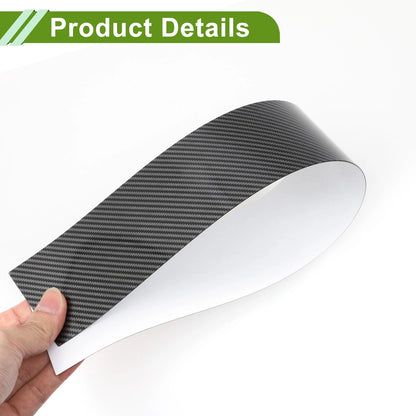 6 x Door Pillar Window Trim for Chevy Impala (2000-2005) Carbon Fiber Black