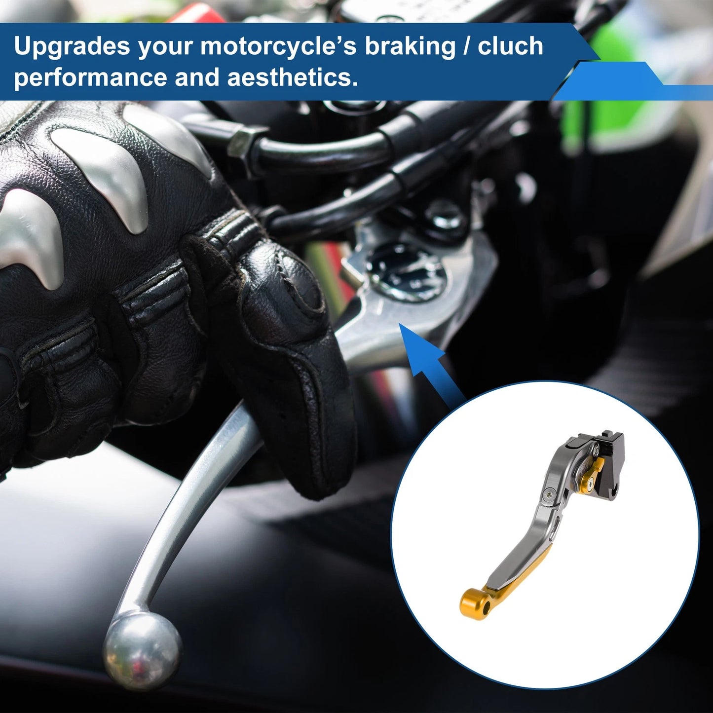 Brake Clutch Levers / Adjustable Short Long for Kawasaki ER-5