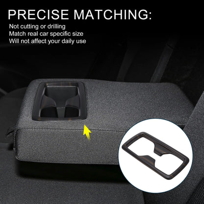 Rear Cup Holder Cover for Toyota Harrier 80 Series Black