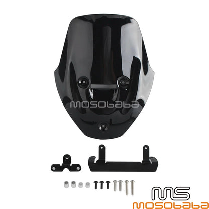 Black Headlight Fairing Windshield for Ducati Diavel V4 (2023-2025)
