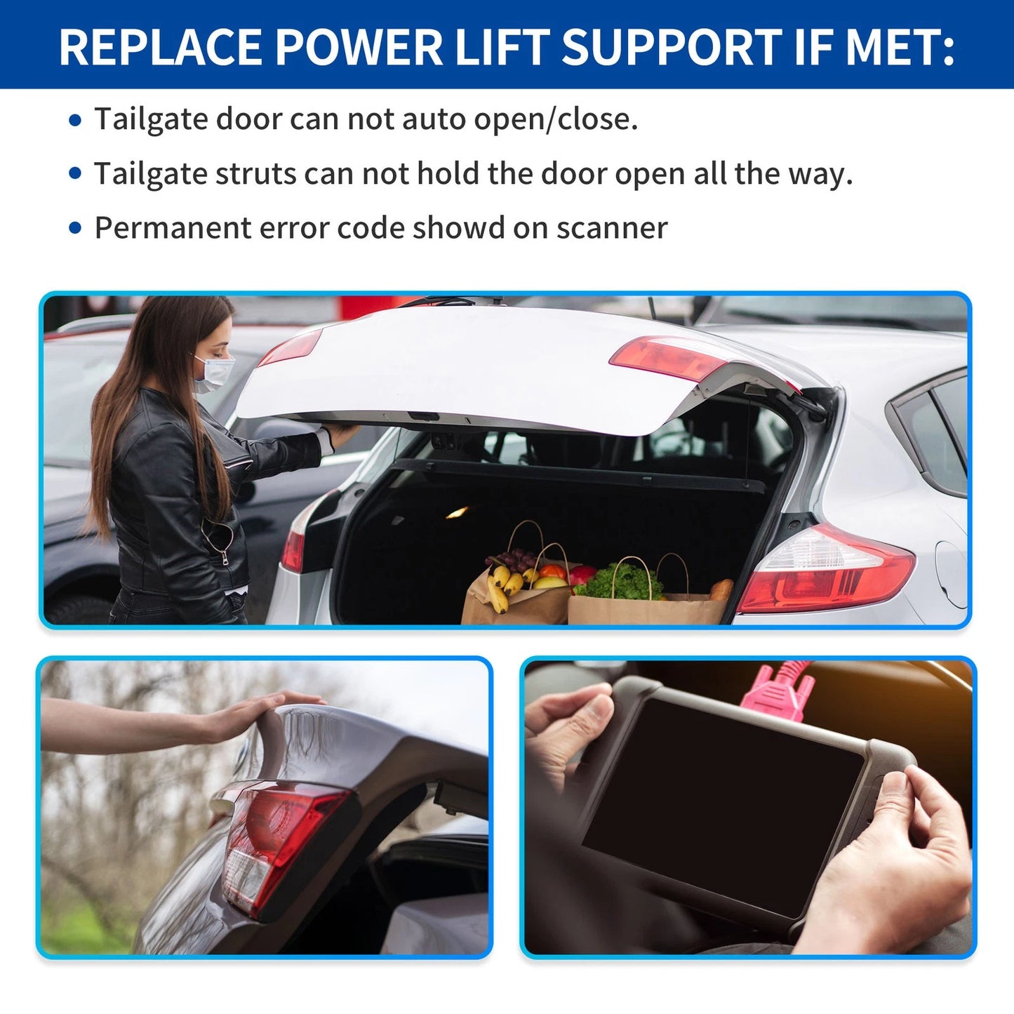 Rear LH RH Tailgate Power Lift Support for Infiniti QX50 (2019 - 2020)