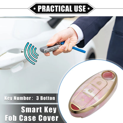 3 x Remote Keyless Smart Key Fob Cover Case for Nissan Serena (2016-2023)