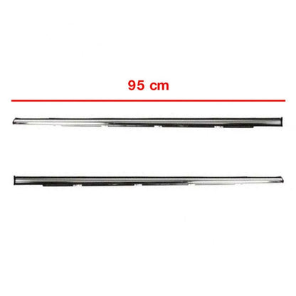 Rear Outer Weatherstrip Door Belt Chrome RR RL Fit Honda Civic EF EC EE 4D 92-95