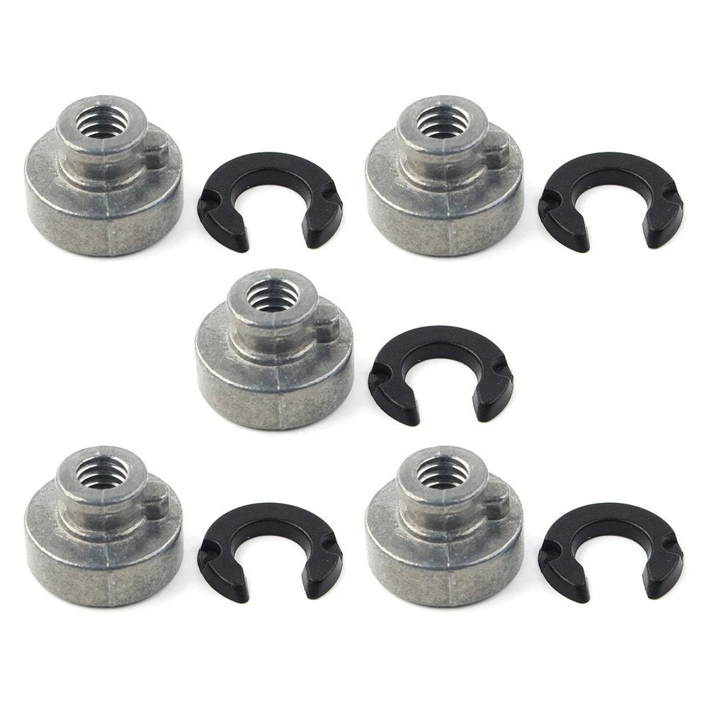 5 x Rear Fender Passenger Seat Bolt Tab Screw Nut Covers for Harley Davidson