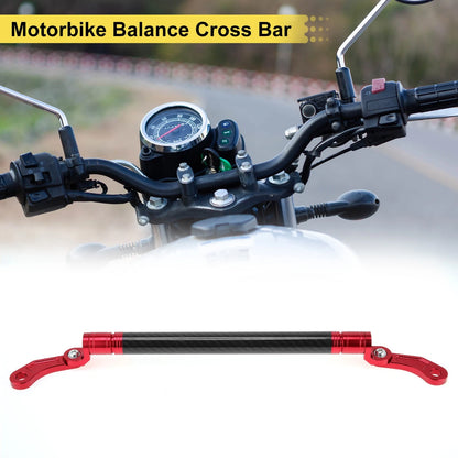 Balance Cross Bar Handlebars for Motorcycle Red 10mm Hole Diameter 0.39"
