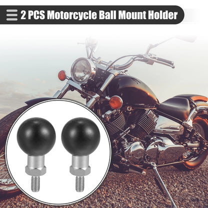 2pcs 25mm Motorcycle Ball Mount Holder Ball Adapter with M6 Bolt for Make Model