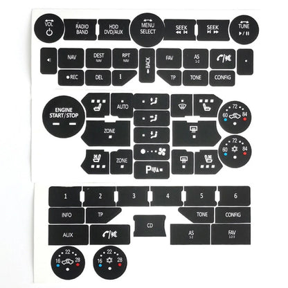Stickers Repair Decal Button for Car Interior Accessories