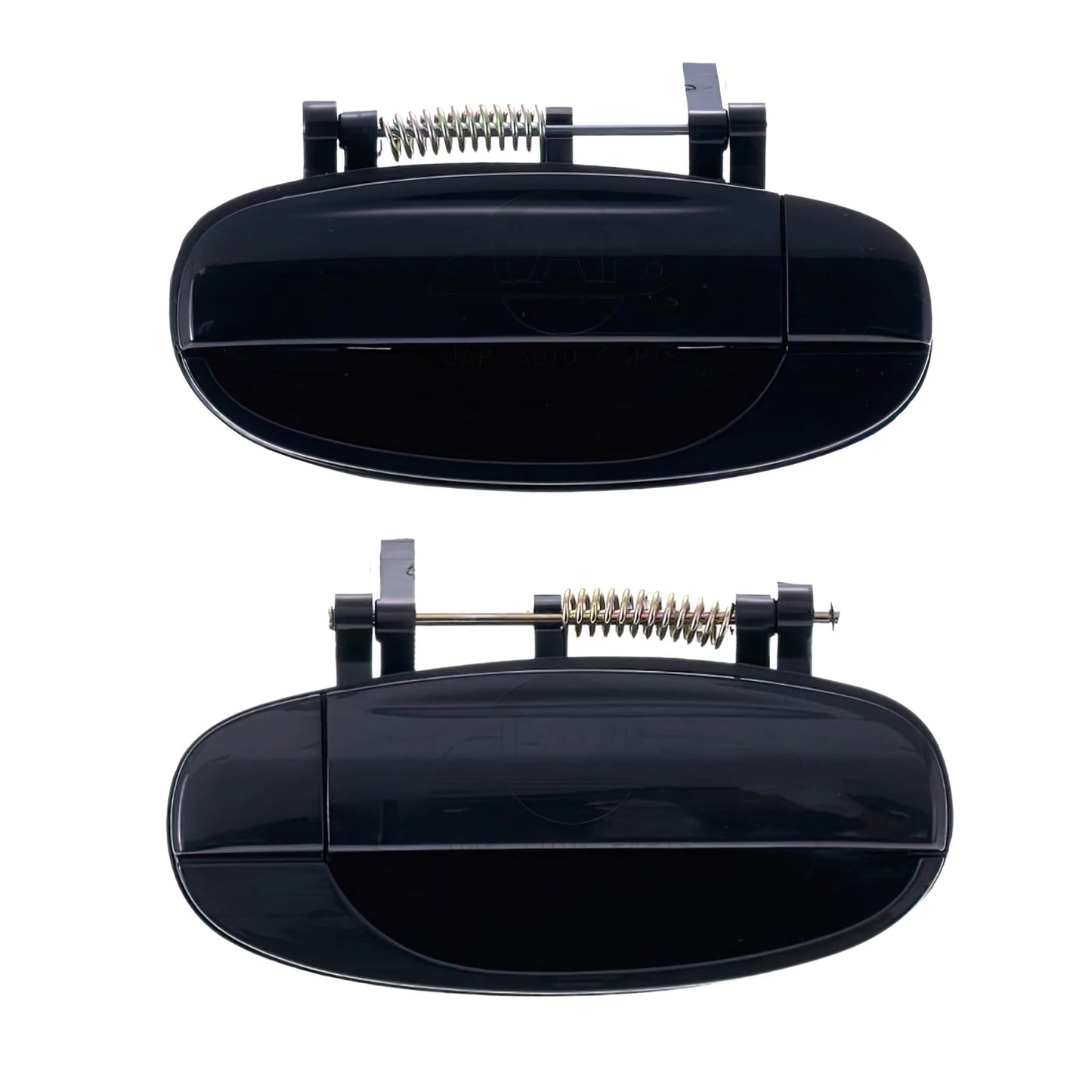 2 x Rear Outer Door Handles Black for Holden Barina TK (2005-2011)