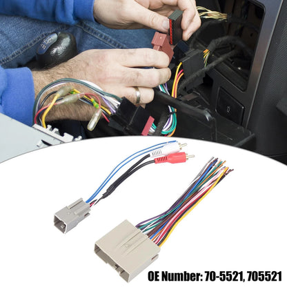 Stereo CD Player Wiring Harness Set 2 x RCA Connectors for Ford Freestar