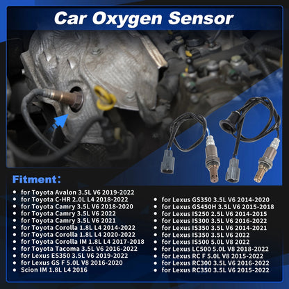 Oxygen Sensors for Toyota Camry 3.5L V6 (2018-2020) - 2 pcs