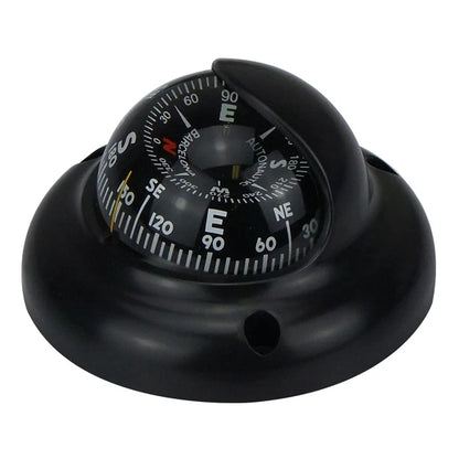 Boat Compass C3 Surface Mount Powerboat Compass Black with Light