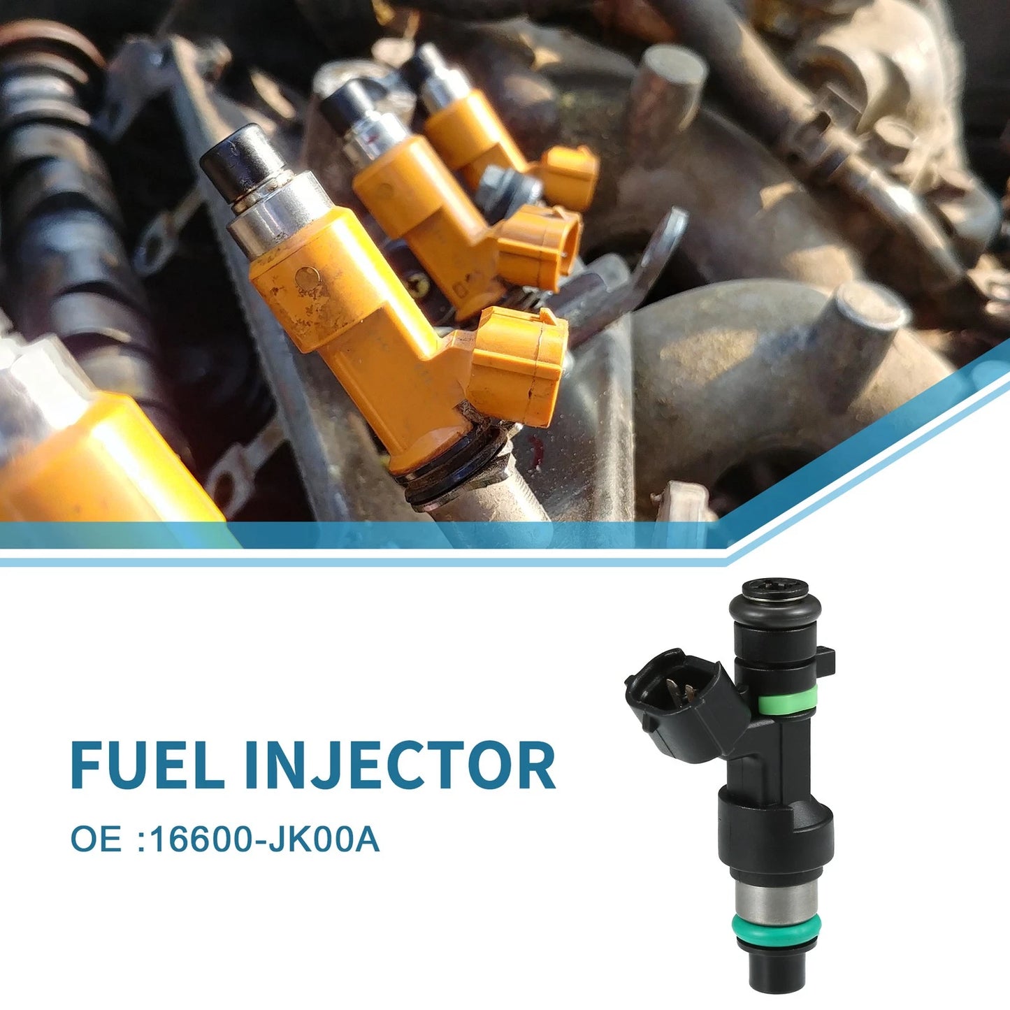 Fuel Injector 16600-JK00A for Nissan Teana 2.5 (2008-2013) 1 Pcs