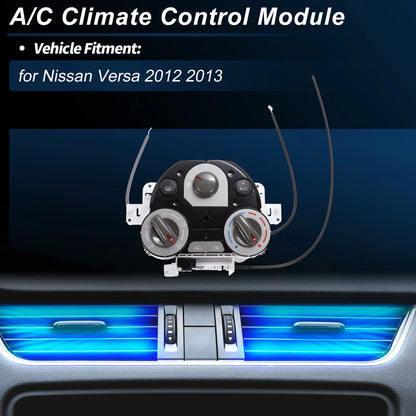 A/C Climate Heater Control Panel Plate for Nissan Versa (2012-2013)