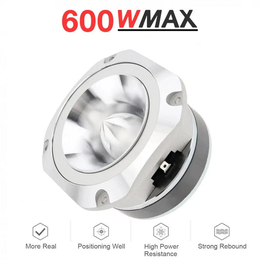 1x Universal Tweeter Unit for Vehicle Car Silver Max Music Power 600W
