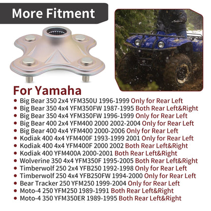 Rear Wheel Hub for Yamaha Kodiak 400 YFM400A (2000-2001)