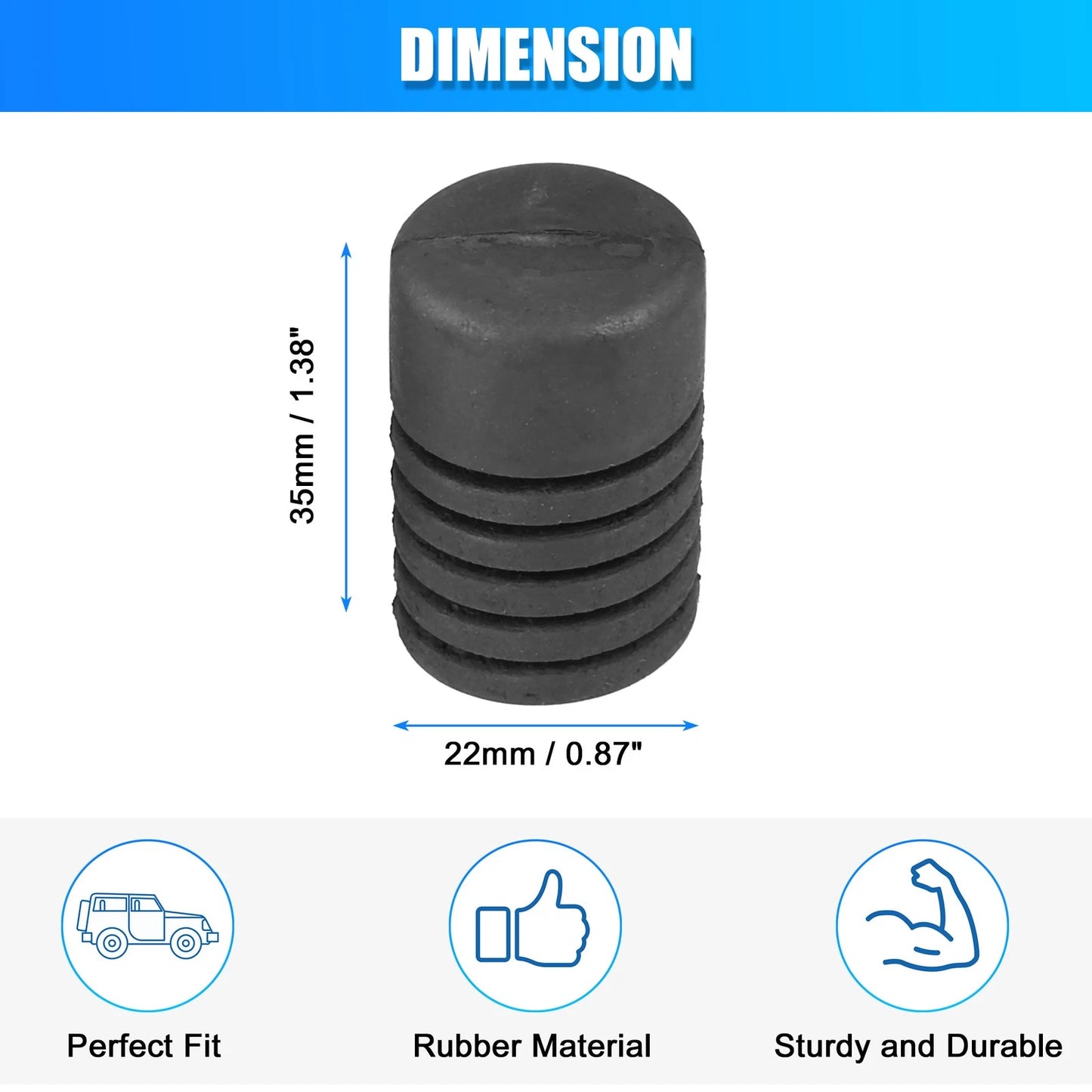 Vehicle Hood Rubber Bumper Stops for Hyundai Kia