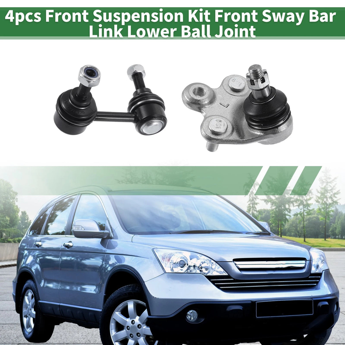 4pcs Front Suspension Kit Sway Bar Links Ball Joints for Honda Civic (2006-2011)