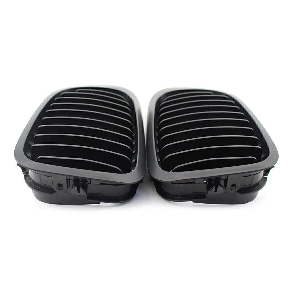 Matte Black Single Slat Front Bumper Grille for BMW 3 Series E46 Coupe/Cabrio (2000-2006)