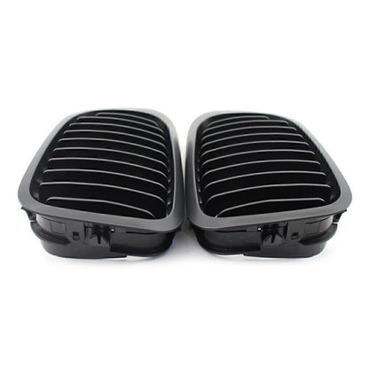 Matte Black Single Slat Front Bumper Grille for BMW 3 Series E46 Coupe/Cabrio (2000-2006)