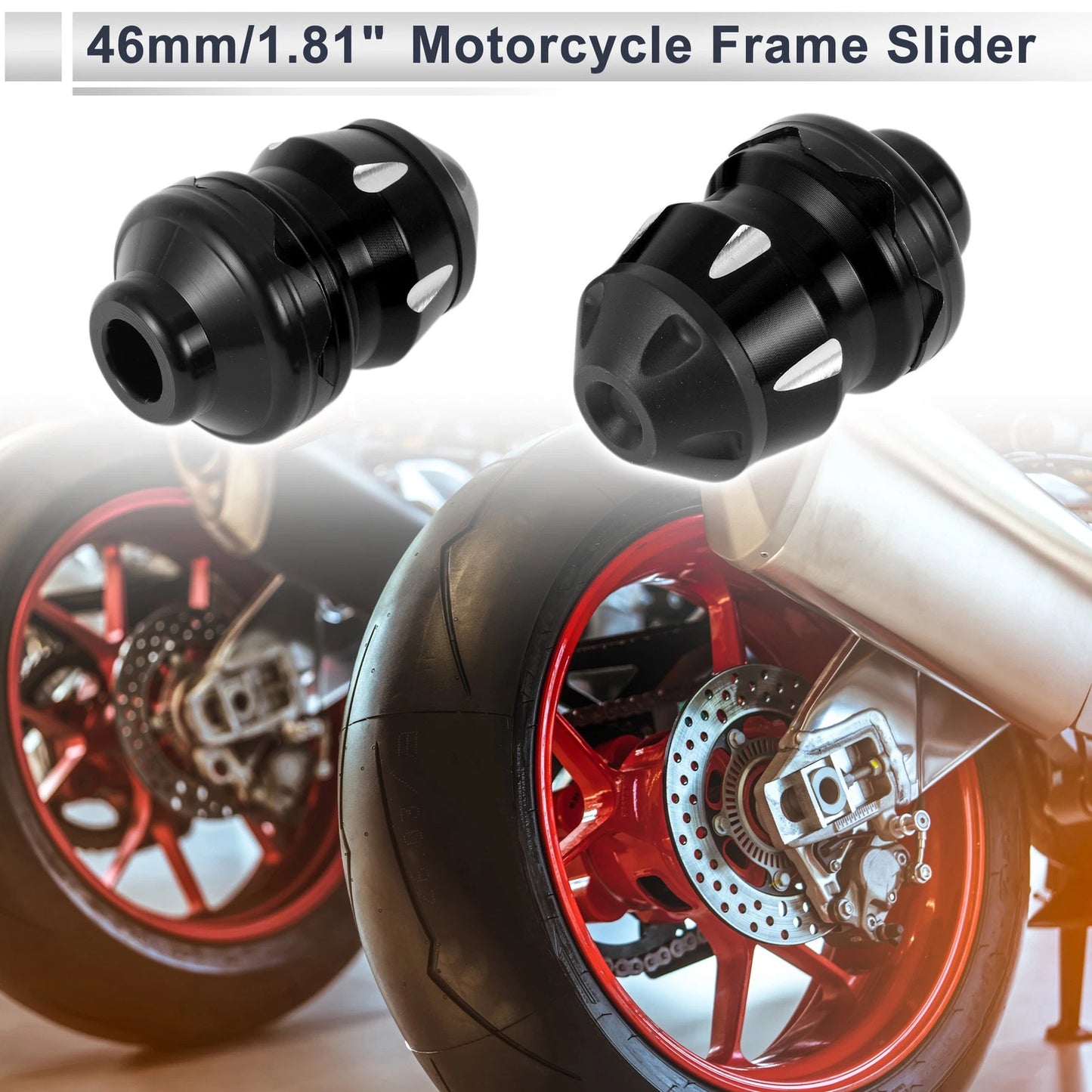 Slider Frame / 2 x 15mm Aluminum Alloy Plastic Motorcycle Slider for Bike