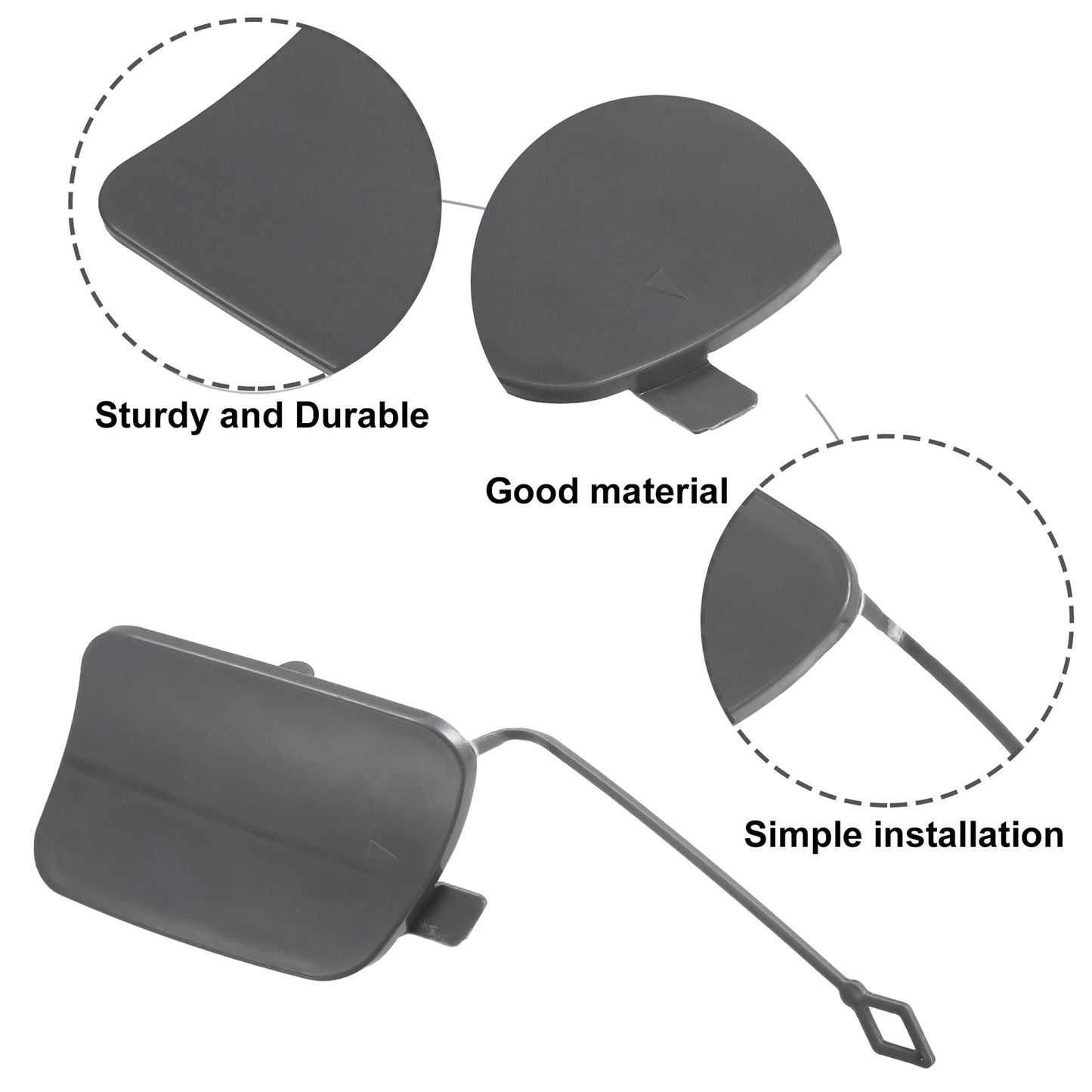 Tow Eye Hook Cover Cap Rear Right Bumper for BMW X5 (2011-2013)