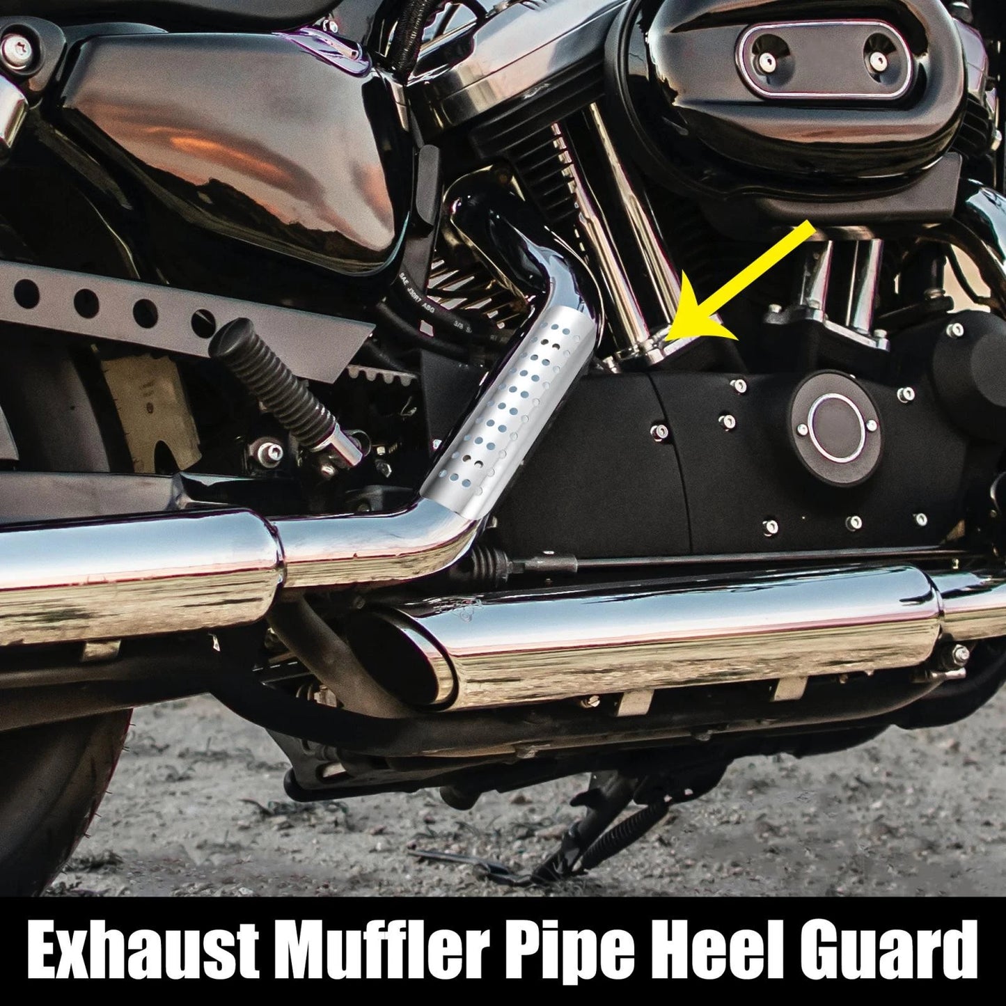 Exhaust Heat Shield 1 Set Pipe Shield for Harley