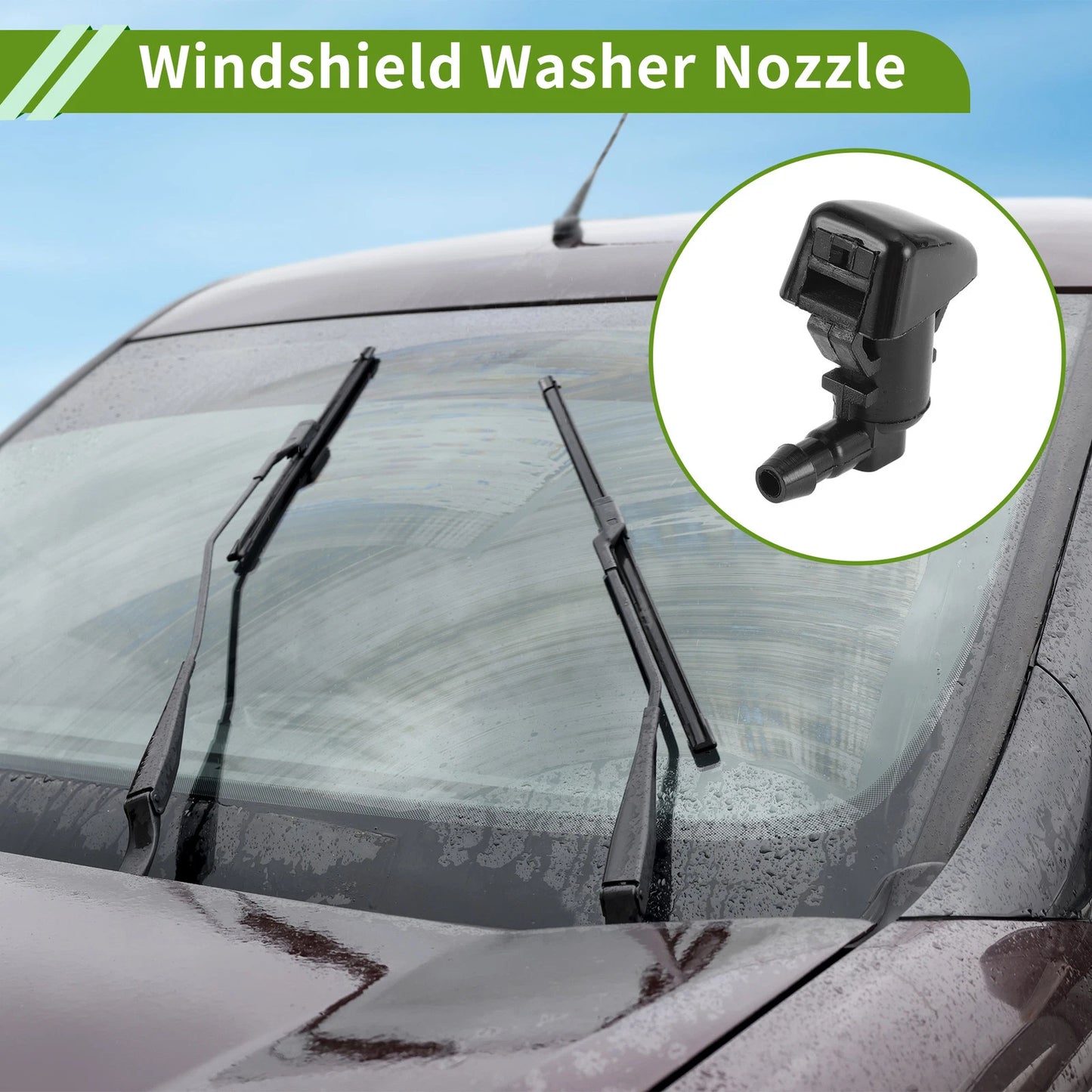 Windshield Washer Nozzle & Hose Connector for Ford (2008-2010)