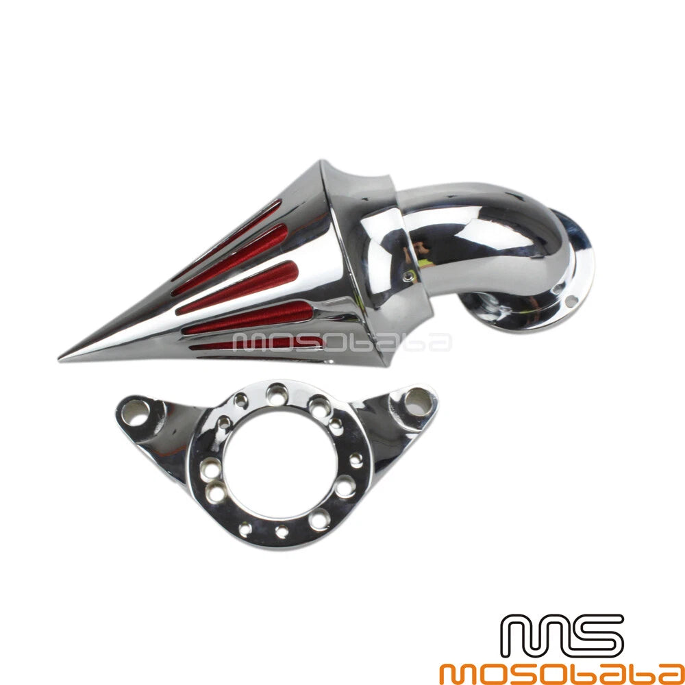 Chrome Air Intake Filter Cleaner for Harley Dyna FatBob FXDF, Street Bob FXDB