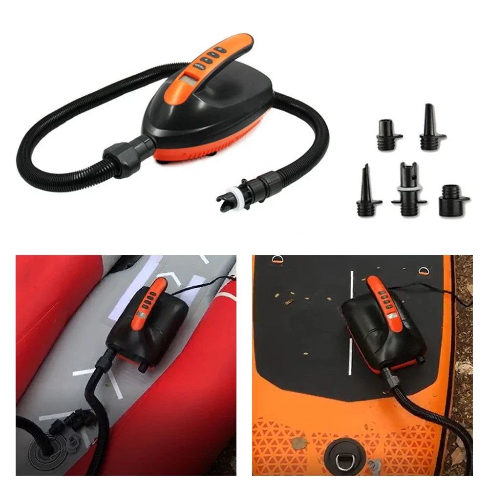 Compact Electric Air Pump 16PSI for Inflating Paddle Boards/Boats