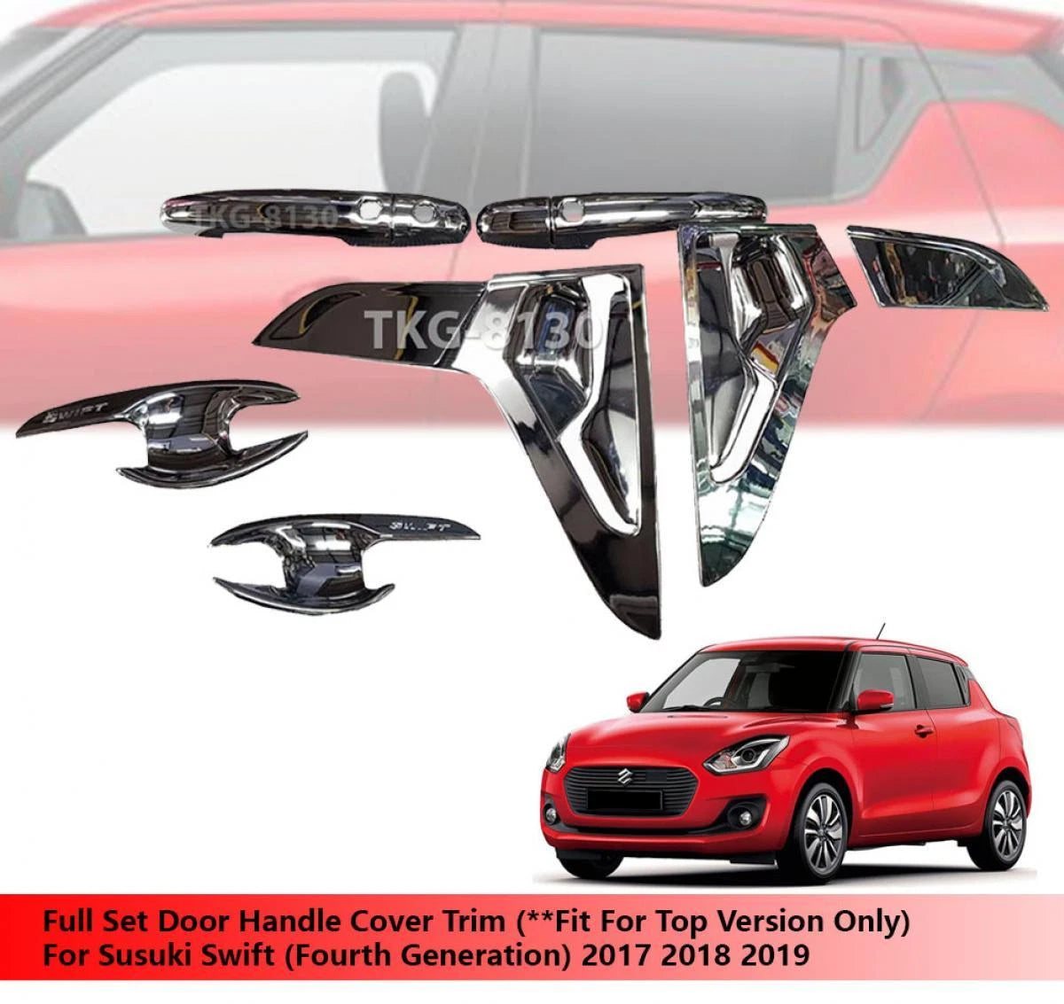 Full Set Door Handle Covers for Suzuki Swift (2017-2019)
