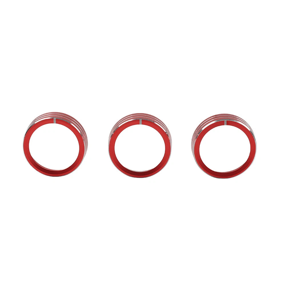Red Center Console AC Switch Control Knob Ring for Kia Cerato K3 Forte (2017-2018)