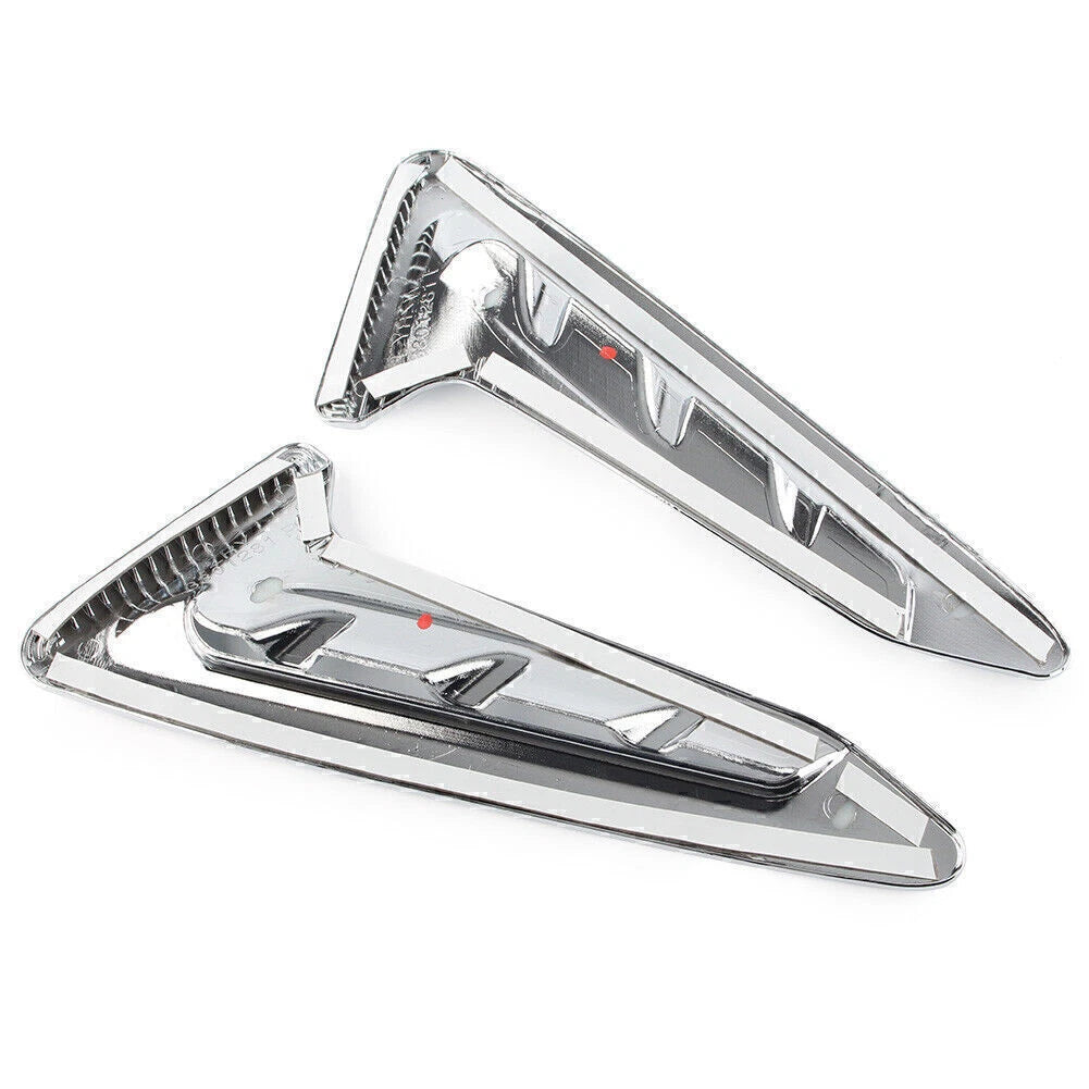 2 x Chrome Exterior Side Air Vent Cover Trim for BMW X3 (2018)
