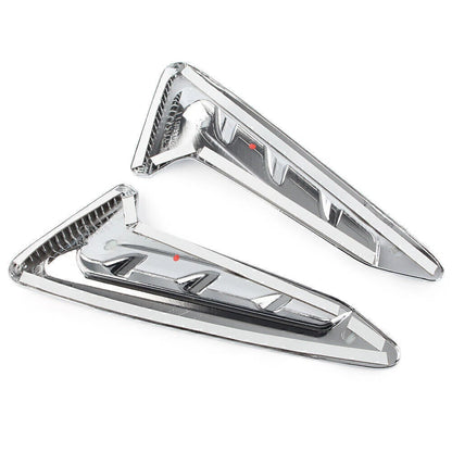 2 x Chrome Exterior Side Air Vent Cover Trim for BMW X3 (2018)