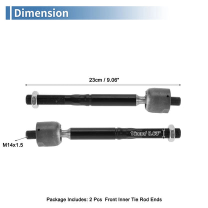 2 x Front Inner Tie Rod End Links for Chrysler 300, Dodge Charger (2011-2014)
