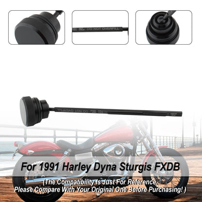 Dipstick Fuel Cap for Dyna Wide Glide FXDL (1991-1998) Black