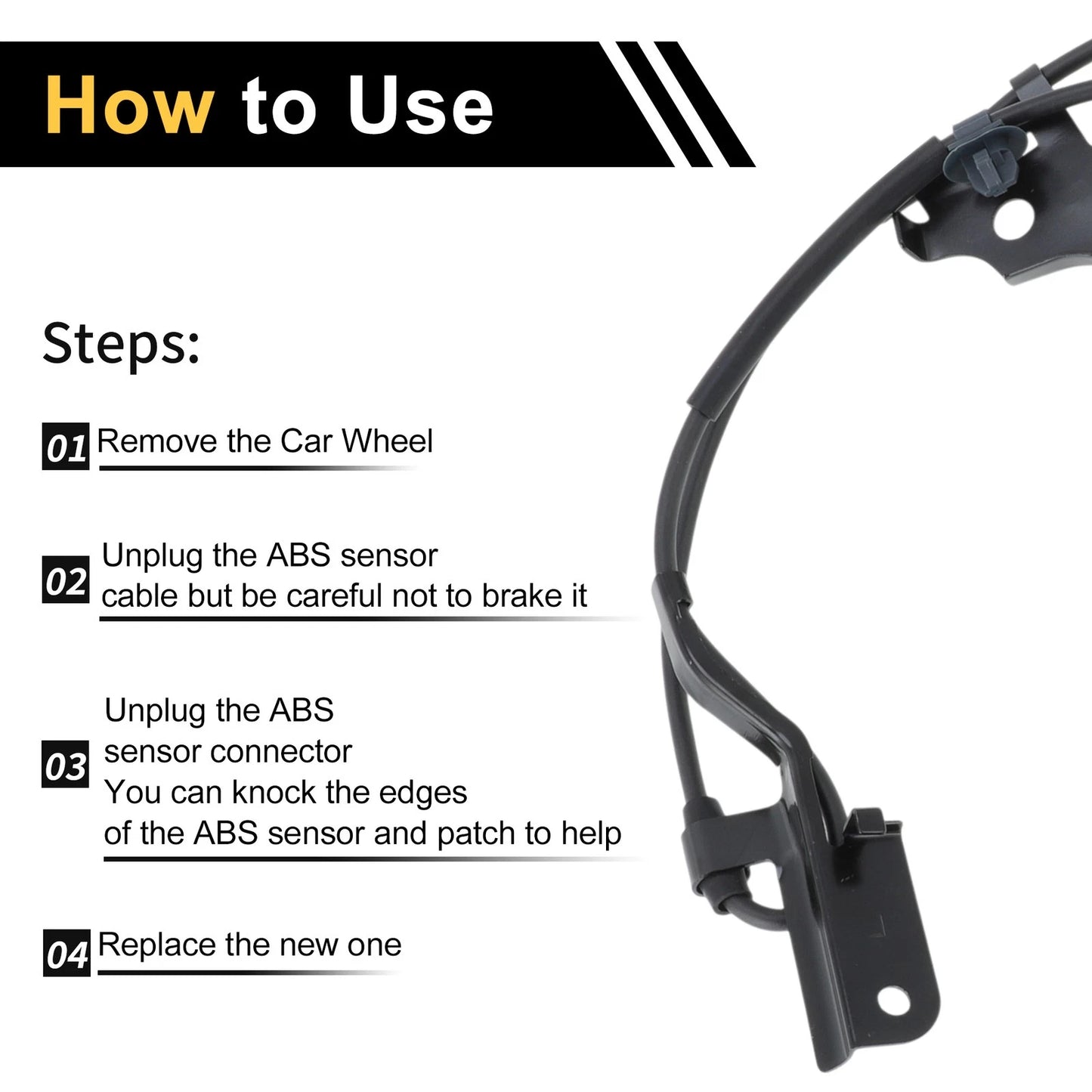 ABS Wheel Speed Sensor for Toyota Corolla Front Left (2014-2019)