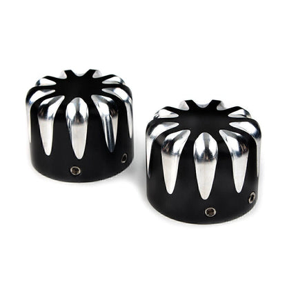 CNC Cut Front Axle Cap Nut Cover for Harley Electra Glide & Sportster (All)