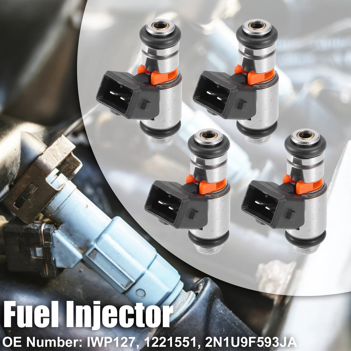 4 x Fuel Injectors for Ford KA Hatchback 1.6L (2003-2008)