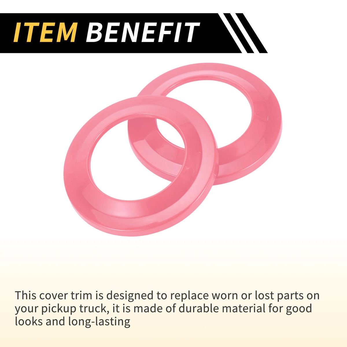 A Pillar Speaker Ring Cover Trim for Jeep Wrangler JK (2007-2014) Pink