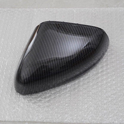 2 x Carbon Fiber Black Rearview Mirror Covers for Ford Fiesta (2018-2024)