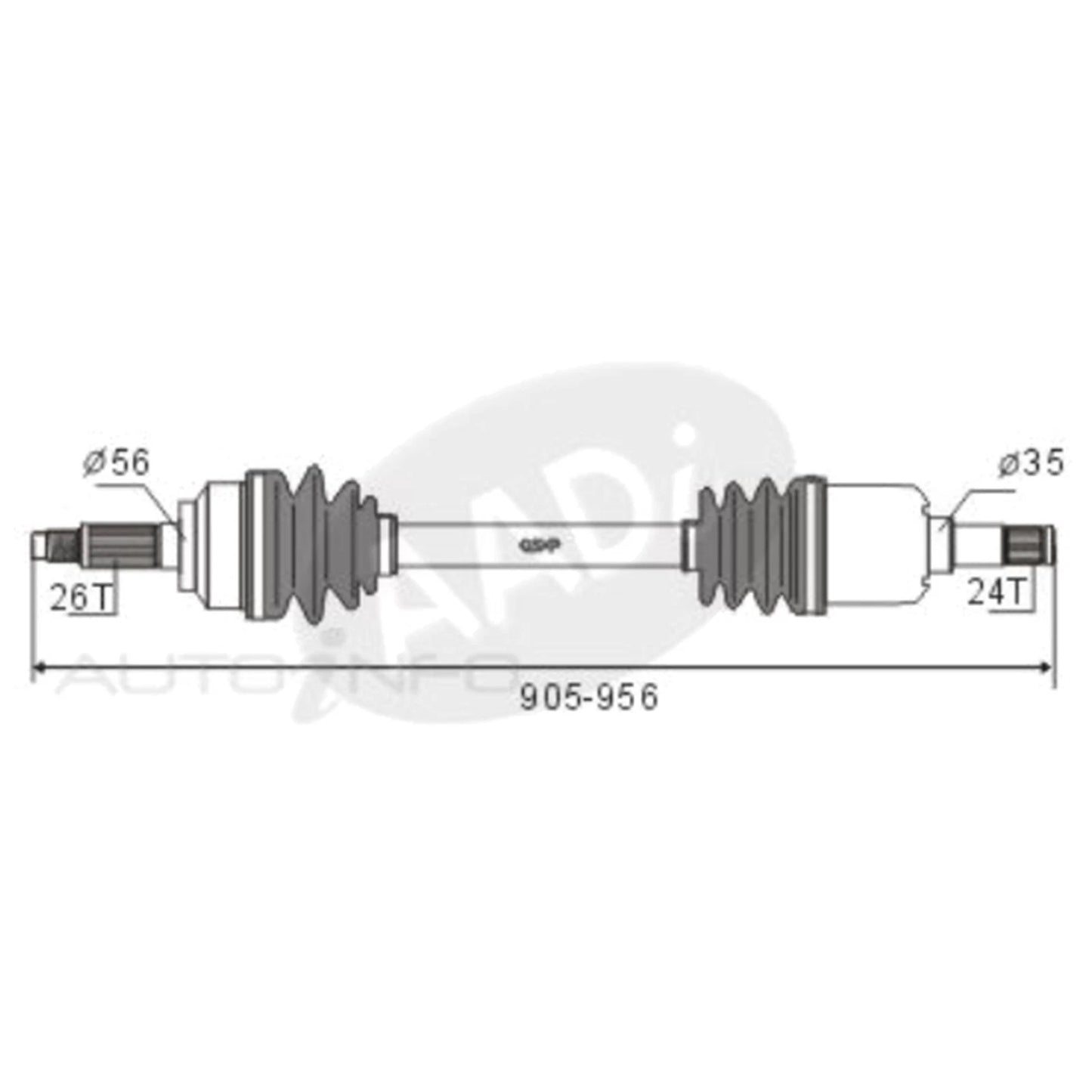 RH CV Shaft 4cyl 1.5L for Kia Mentor FA FB (1997-2000)