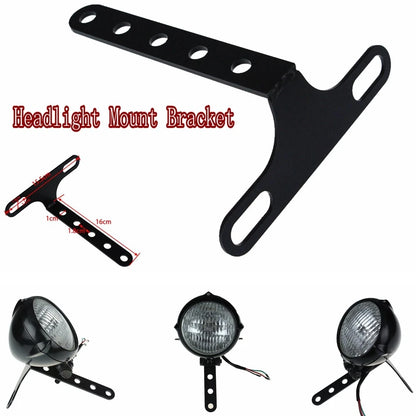 Black Headlight Mount Bracket for Harley Softail Sportster Chopper Bobber