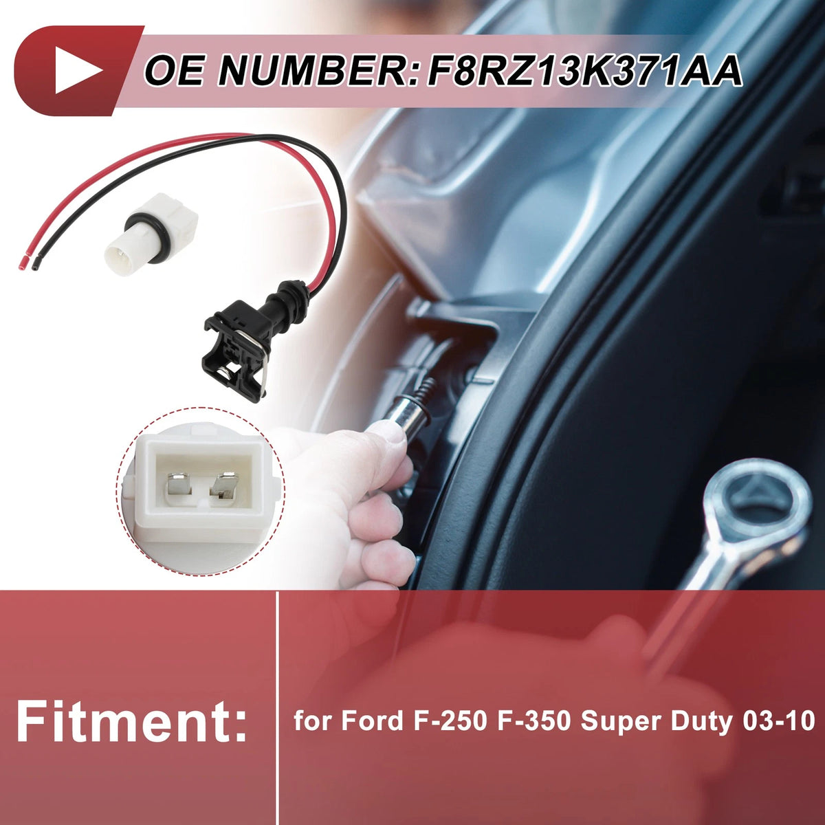Side Marker Light Socket Wiring for Ford F-250 F-350 Super Duty (2003-2010)